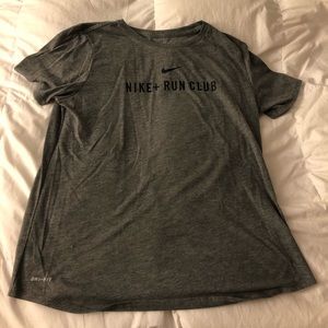 nike gray athletic shirt